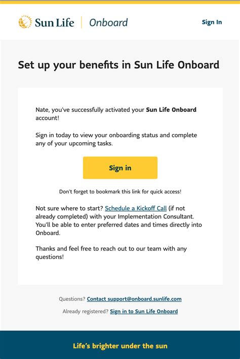 Sign in to your Sun Life account .